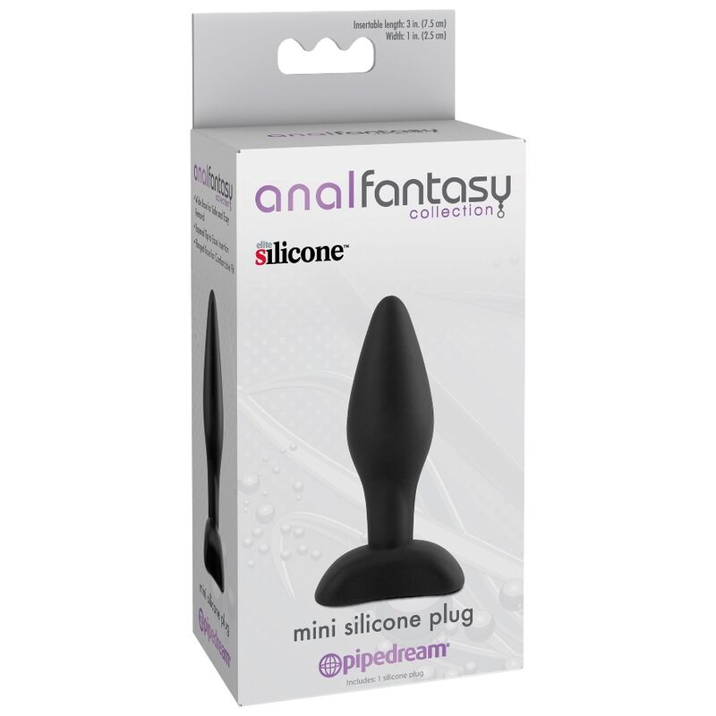Mini plug anal silicone 7,5 cm — vue de profil