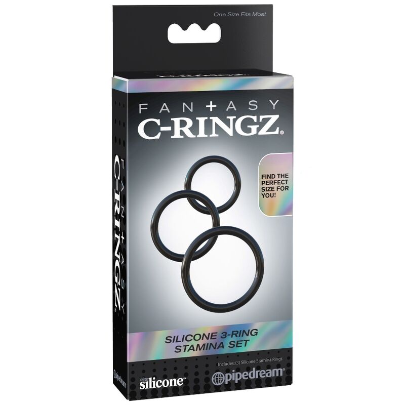 FANTASY C RINGZ SILICONE 3 ANNEAUX STAMINA SET