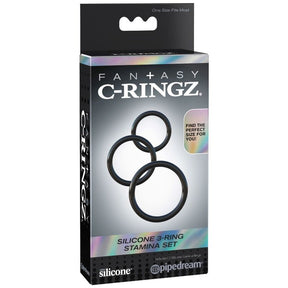 FANTASY C RINGZ SILICONE 3 ANNEAUX STAMINA SET