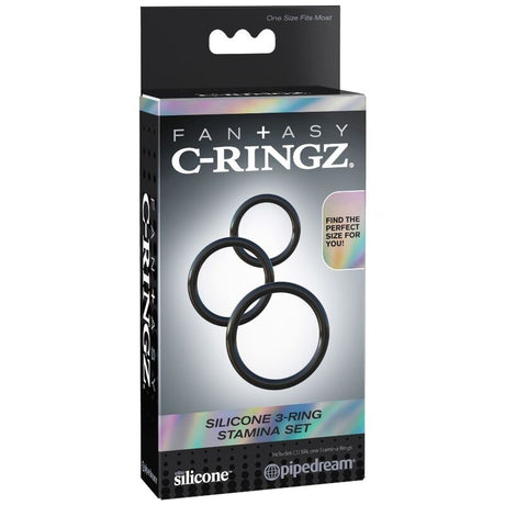 FANTASY C RINGZ SILICONE 3 ANNEAUX STAMINA SET