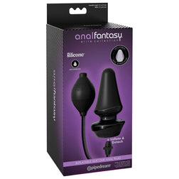 Plug anal gonflable Anal Fantasy Elite Collection en silicone noir.