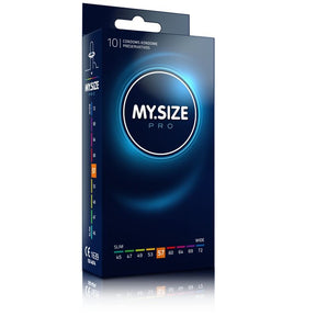 Mug pénis My Size Pro Préservatifs sur mesure 57 mm — My.Size Pro (lot de 10) vu de face