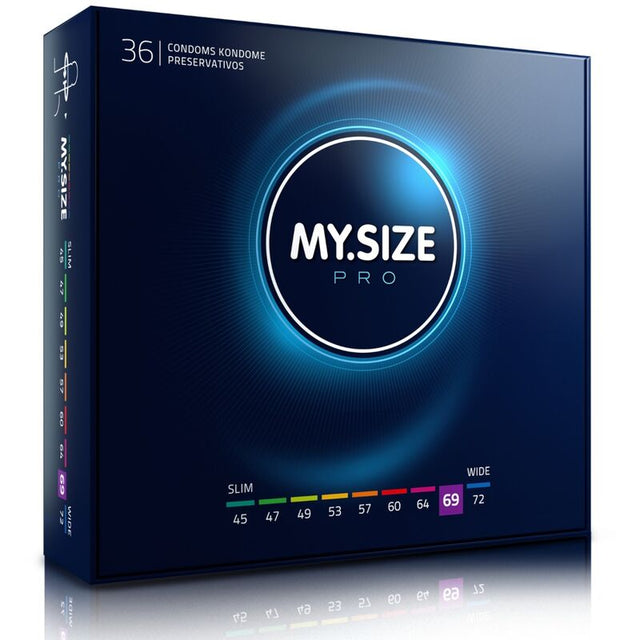 Mug pénis My Size Pro Préservatifs sur mesure 69 mm — My.Size Pro (lot de 36) vu de face