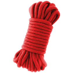 Corde shibari coton rouge 20 mètres — Red Cotton Rope XL — vue 2