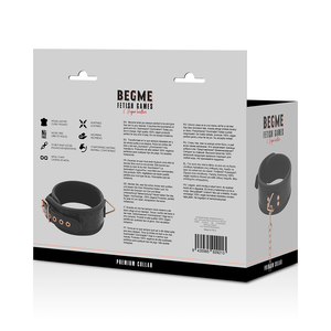 BEGME BLACK EDITION PREMIUM COLLIER EN CUIR VEGAN
