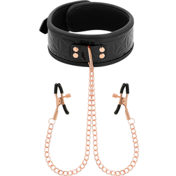Collier avec pinces à tétons et chaînes cuivrées — vue 2