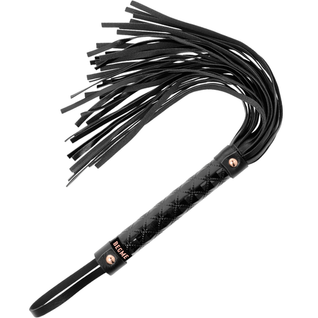 Flogger cuir vegan lanières souples — vue de profil