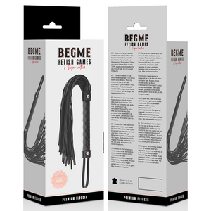 Flogger cuir vegan lanières souples — emballage
