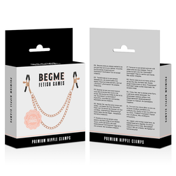 BEGME BLACK EDITION PREMIUM PINCES A TETONS AVEC CHAINE