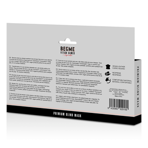 BEGME MASQUE AVEUGLE PREMIUM EDITION ROUGE AVEC DOUBLURE EN NEOPRENE