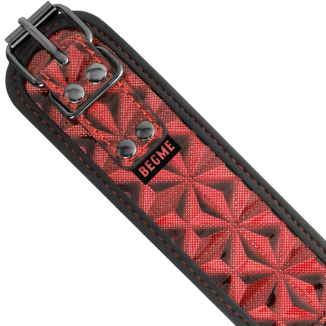 BEGME COLLIER EDITION ROUGE AVEC PINCES TELEMON AVEC DOUBLURE EN NEOPRENE