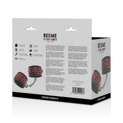 Menottes de poignets BEGME Red Edition rouges — boîte BEGME