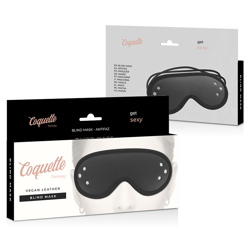 COQUETTE CHIC DESIRE MASQUE FANTASY EN CUIR VEGAN AVEC DOUBLURE EN NEOPRENE