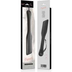 Paddle de fessée en cuir végan noir mat et cuivre — Chic Desire — vue 5