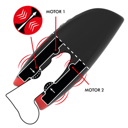 Masturbateur vibrant à compression 6 modes — vue de profil