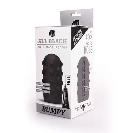 Gaine de masturbation à billes internes 17 cm — gros plan