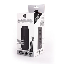 Emballage carton du masturbateur canette Energy avec tube lubrifiant inclus