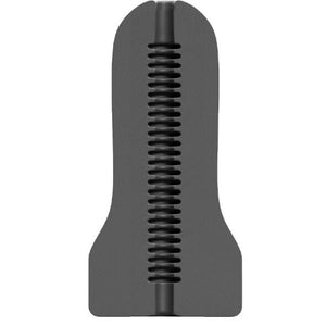 Gaine de masturbation lisse canal strié 17 cm — vue de profil