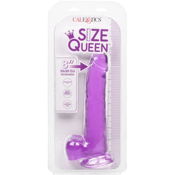 Gode réaliste doux et flexible, violet 20,3 cm — Size Queen 8"