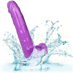 Gode réaliste doux et flexible, violet 20,3 cm — Size Queen 8"