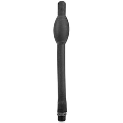 Canule de douche anale All Black en silicone noir 27 cm vue de face