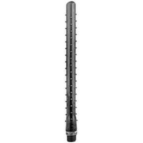Nettoyant sextoys Canule de douche anale à picots stimulants silicone 27 cm vu de face