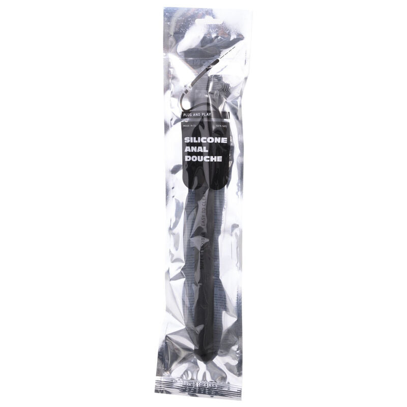 Canule de douche anale à picots stimulants silicone 27 cm — emballage