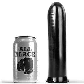 Gode anal lisse 19 cm · All Black · Godes sans vibration