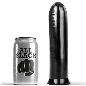 Gode anal lisse 19 cm · All Black · Godes sans vibration
