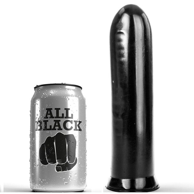 Gode anal lisse 19 cm · All Black · Godes sans vibration