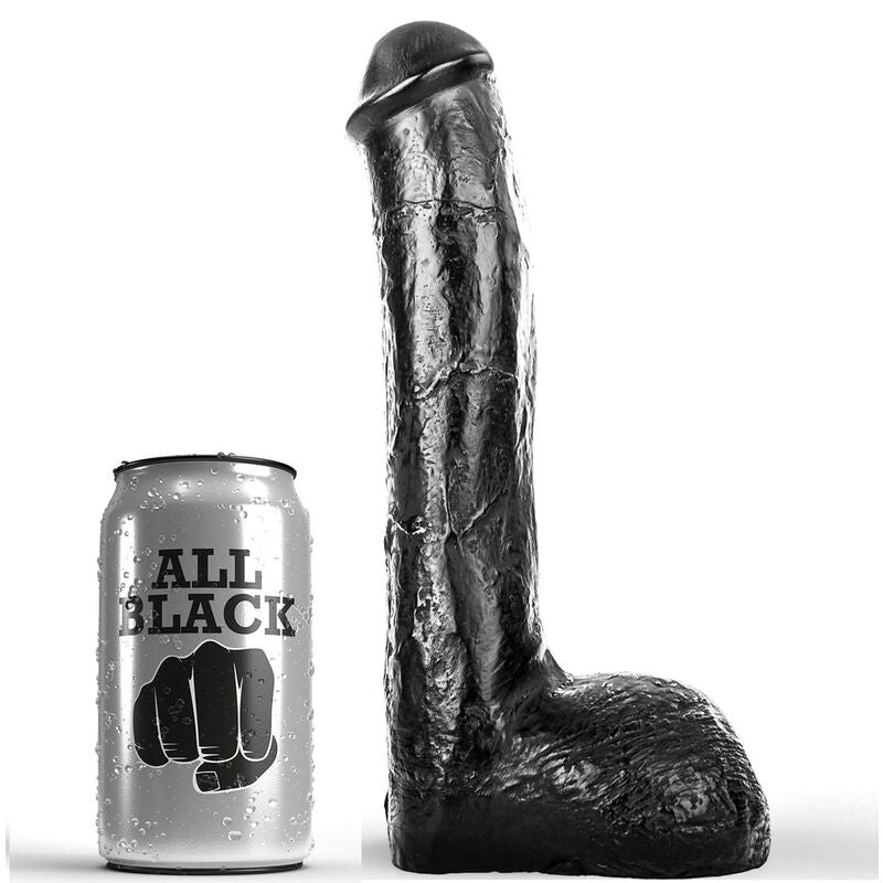 Gode réaliste noir XXL 23 cm diamètre 5 cm · All Black · Godes Réalistes