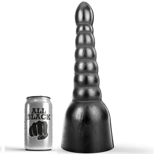 Gode conique XXL à paliers 34 cm · All Black · Godes XL & Géant