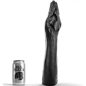 Main fisting réaliste 40 cm — doigts joints · All Black · Godes XL & Géant