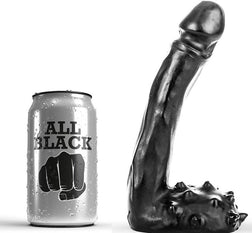 Gode prostate aLL BLACK GODE REALISTE 19 CM