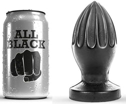 Plug anal modèle All Black en PVC noir 12.0 cm pour le plaisir intime.