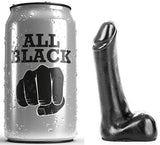 Mini gode réaliste lisse 9 cm · All Black · Godes Réalistes