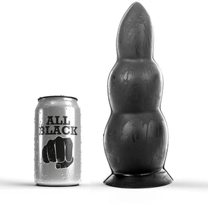 Plug anal modèle Plug XL noir 3 niveaux gradués 23 cm en PVC noir 23.0 cm pour le plaisir intime.