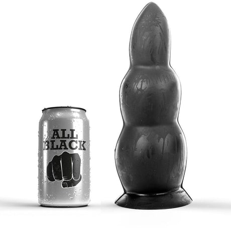 Plug anal modèle Plug XL noir 3 niveaux gradués 23 cm en PVC noir 23.0 cm pour le plaisir intime.