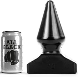 Plug anal modèle AB10 en PVC noir 20.5 cm pour le plaisir intime.