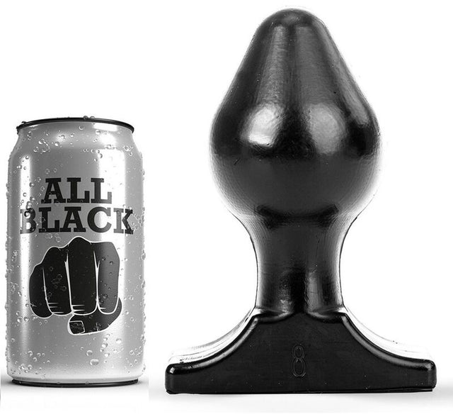 Plug bulbe large 16 cm diamètre 8 cm · All Black · Plugs XL
