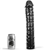 Dong XXL nervuré spirale — 38 cm · All Black · Godes Réalistes