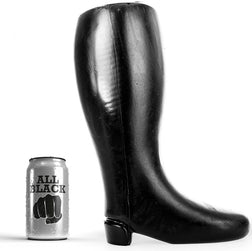 Gode botte géante noire pour fisting 31 cm — vue de face
