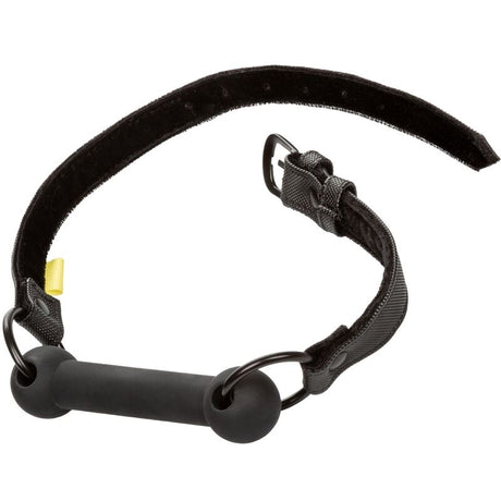 Bâillon barre silicone avec sangle velcro — vue détaillée