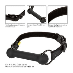 Bâillon barre silicone avec sangle velcro — Boundless Bit Gag — vue 5