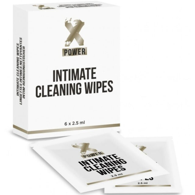 Lingettes nettoyantes intimes 6 sachets — Intimate Cleaning Wipes · Xpower · Hygiène anale