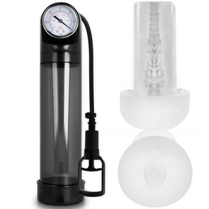Pompe à pénis + manomètre — RX9 Noire · Pump Addicted · Pompes & gaines