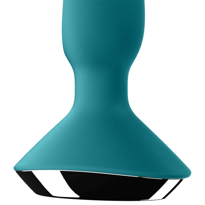 Plug vibrant connecté double moteur Vert — vue détaillée
