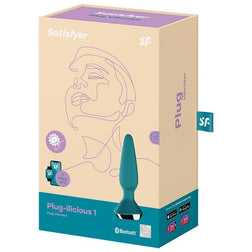 Plug vibrant connecté double moteur Vert — emballage