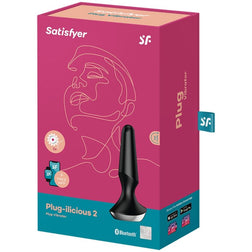 SATISFYER PLUG-ILICIOUS 2 VIBRATING BUTT PLUG BLACK