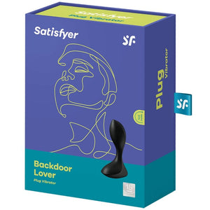 Plug vibrant souple connecté 12 modes noir — vue de profil